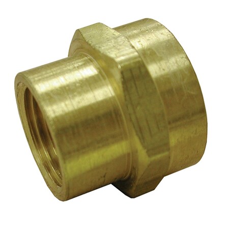 3/4 In. X 1/2 In. Brass Garden Hose Fitting, Female Hose To Female Pipe